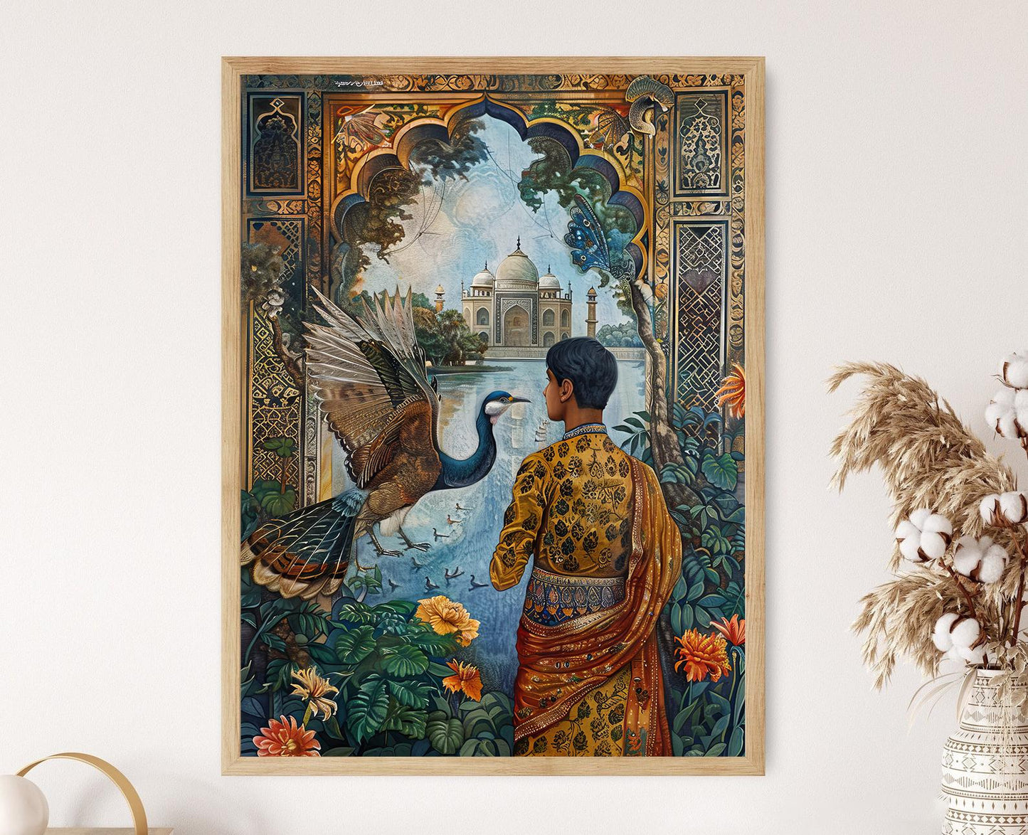 Affiche Palais de l'Ère Mughal – Art Indien Royal pour Déco Luxueuse