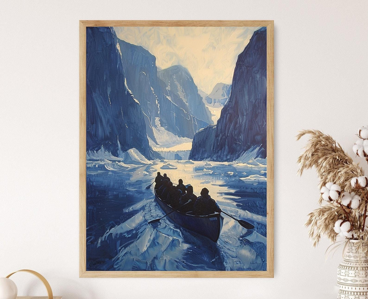 Affiche Voyage en Kayak Inuit – Poster Peinture des Compétences Maritimes