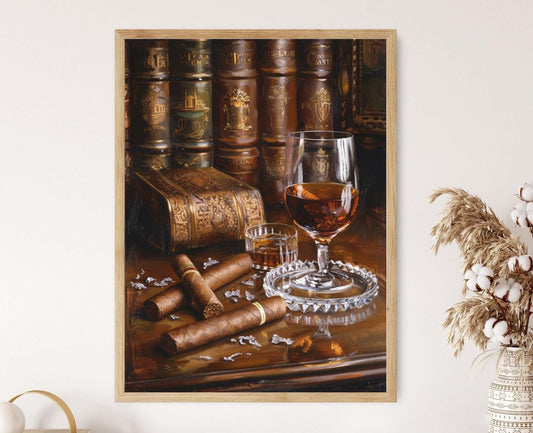 Affiche Cigare Cubain – Impression Giclée Artisanale pour Décoration