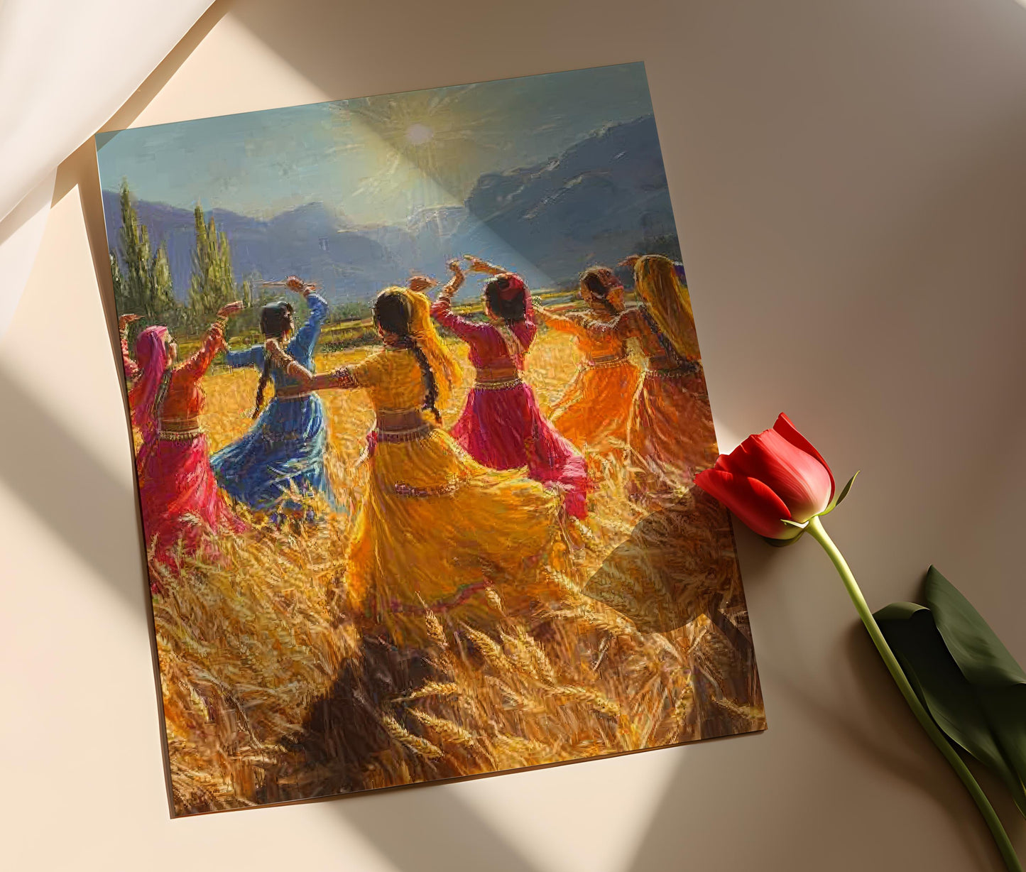 Affiche Célébration de Baisakhi – Poster Art Traditionnel Punjab