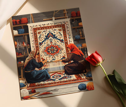 Poster über afghanische Teppiche – Poster über traditionelle Webkunst