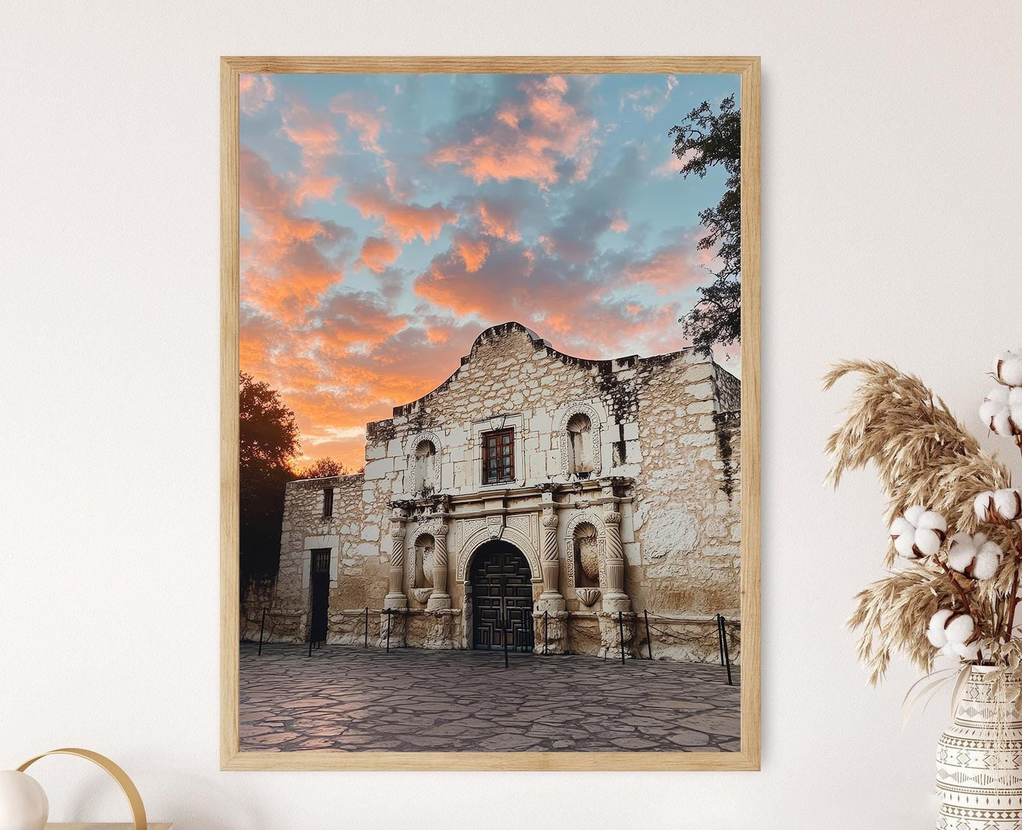 Affiche L'Alamo – Poster Art Print de San Antonio, Monument Historique