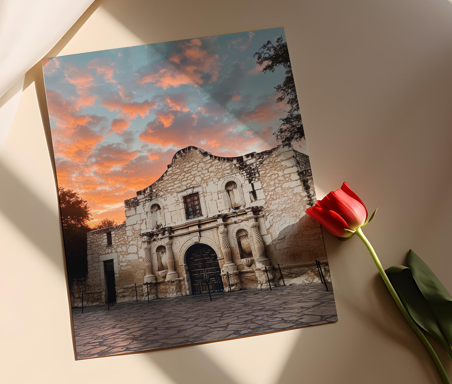 Affiche L'Alamo – Poster Art Print de San Antonio, Monument Historique