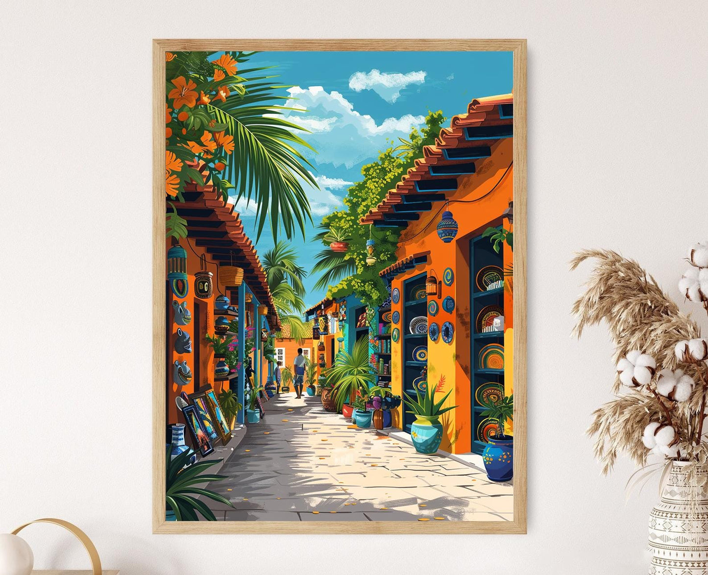 Affiche des Caraïbes – Art des Îles Vierges, Décor Tropical