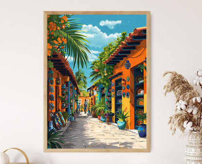 Affiche des Caraïbes – Art des Îles Vierges, Décor Tropical