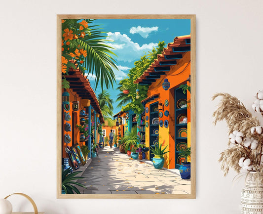 Affiche des Caraïbes – Art des Îles Vierges, Décor Tropical