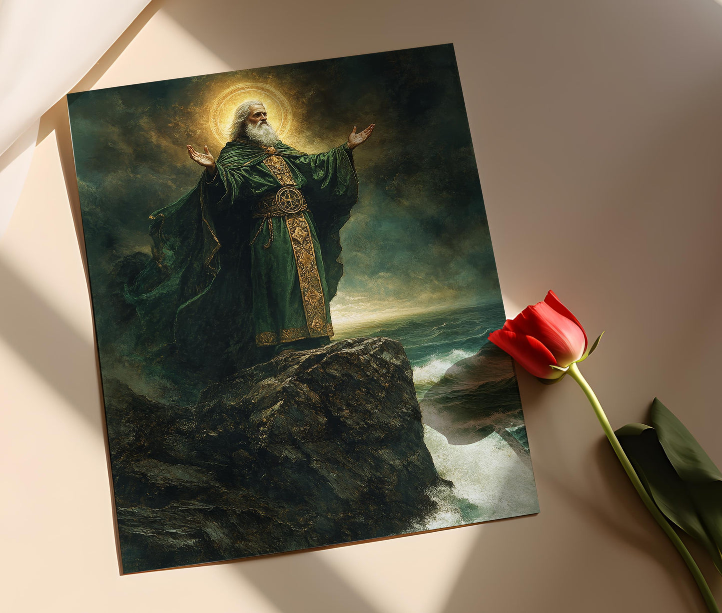 Affiche Saint Patrick – Art Spirituel Celtique Irlandais en Poster