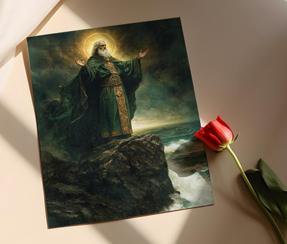 Affiche Saint Patrick – Art Spirituel Celtique Irlandais en Poster