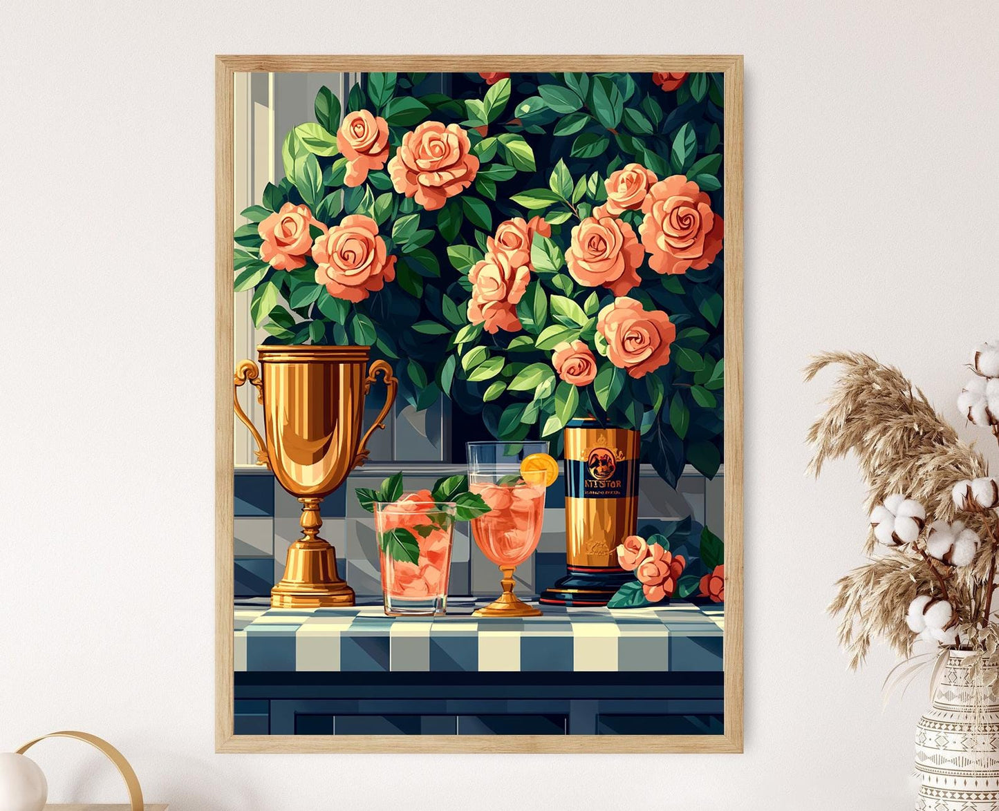 Affiche Journée du Kentucky Derby : Soies de jockey, roses et juleps