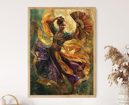 Affiche Danse Maranao – Impression Giclée d'un Danseur Filippin Vibrant