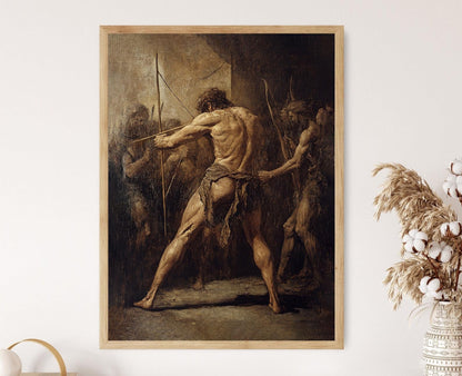 Affiche Achille et Pâris – Art Graphique Mythologie Grecque