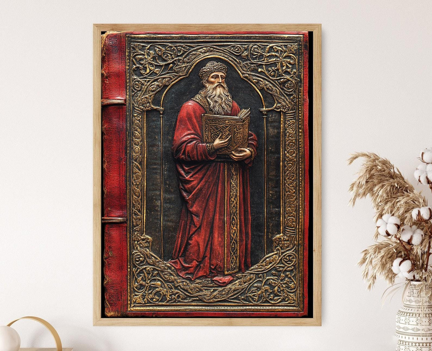 Affiche Évangile de St. Cuthbert – Poster Manuscrit Illuminé Anglais