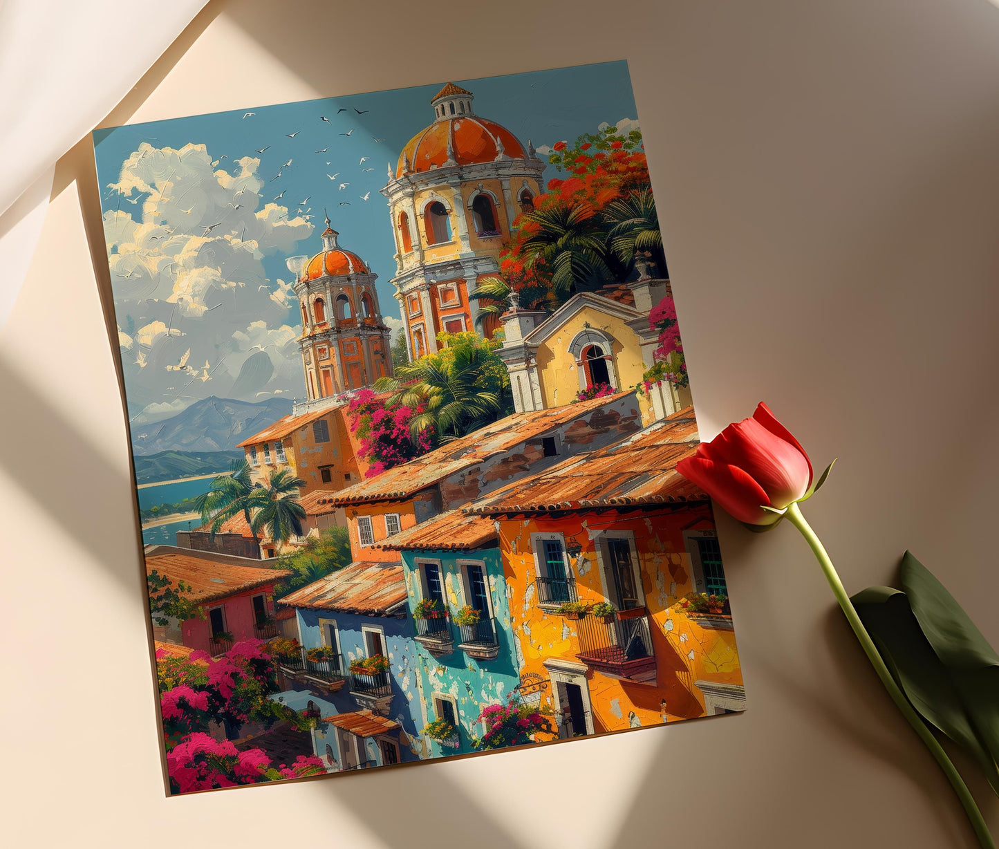 Affiche Architecture Coloniale – Impression Historique du León au Nicaragua