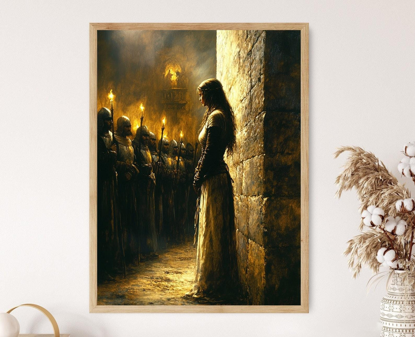 Affiche Jeanne d'Arc – Impression artistique de son procès médiéval