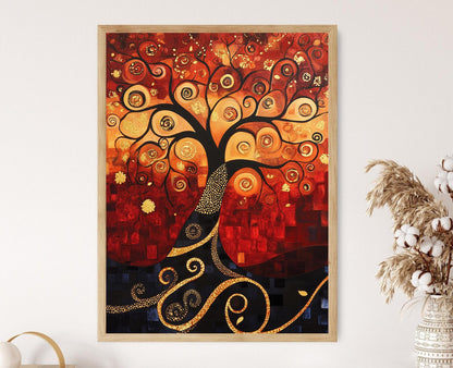 Affiche Arbre de Vie – Poster Art mural inspiré de Gustav Klimt