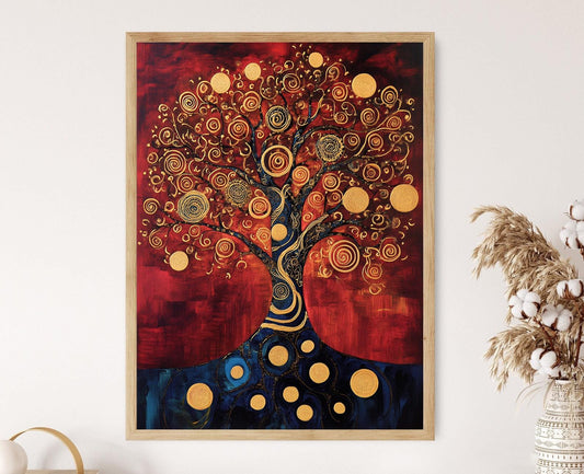 Affiche Arbre de Vie – Poster Interprétation moderne de Gustav Klimt