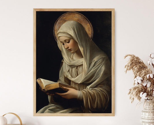 Affiche Sainte Catherine de Sienne – Art chrétien mystique et théologique