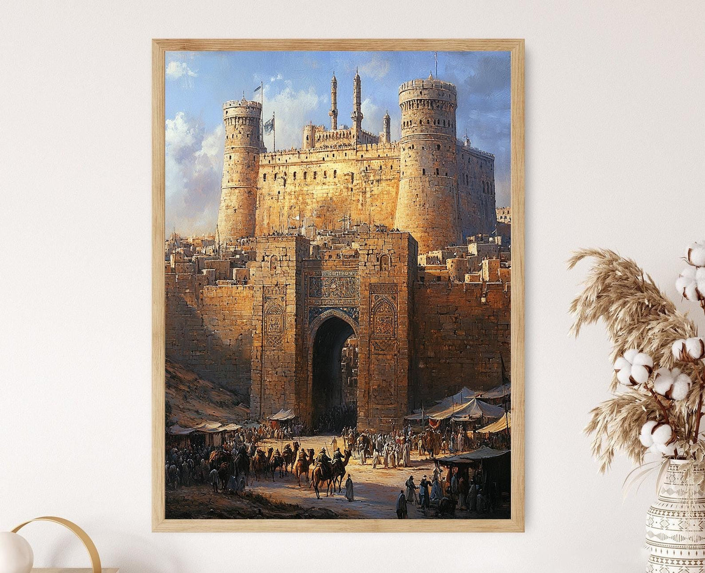 Affiche Citadelle du Caire – Imprimé Forteresse Ayyoubide Médiévale