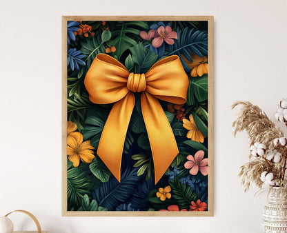 Affiche Costa Rica – Poster Ornement Ruban avec Art Pura Vida