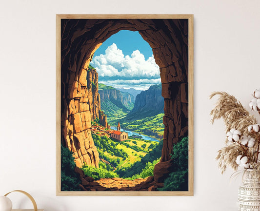 Affiche Église de Lalibela – Poster Paysage des Highlands Éthiopiens