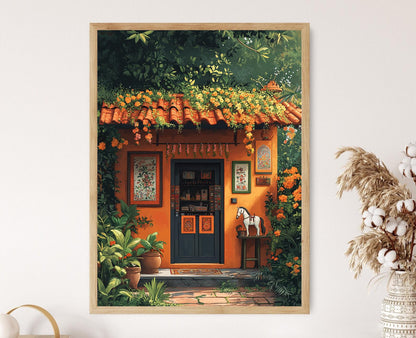 Affiche Pattachitra – Imprimé Art Décoratif Appliqué pour Souvenir