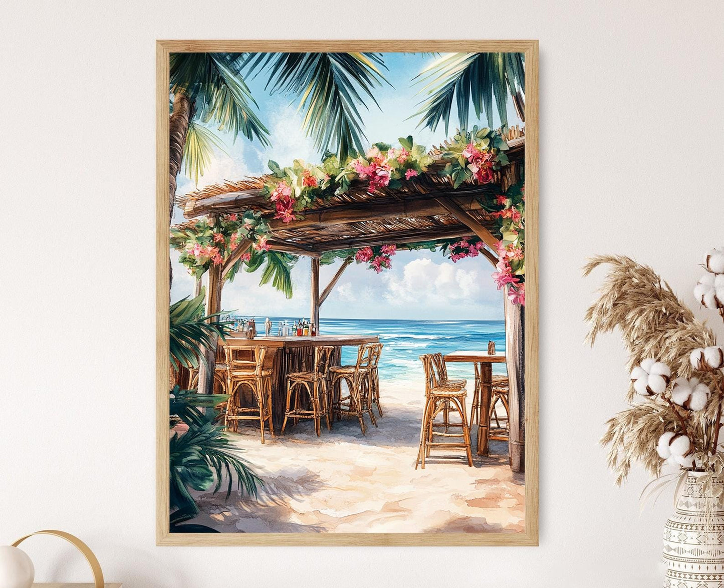 Affiche Playa Blanca – Poster Évasion Île Confortable