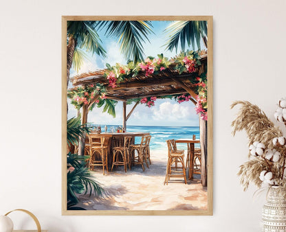 Affiche Playa Blanca – Poster Évasion Île Confortable