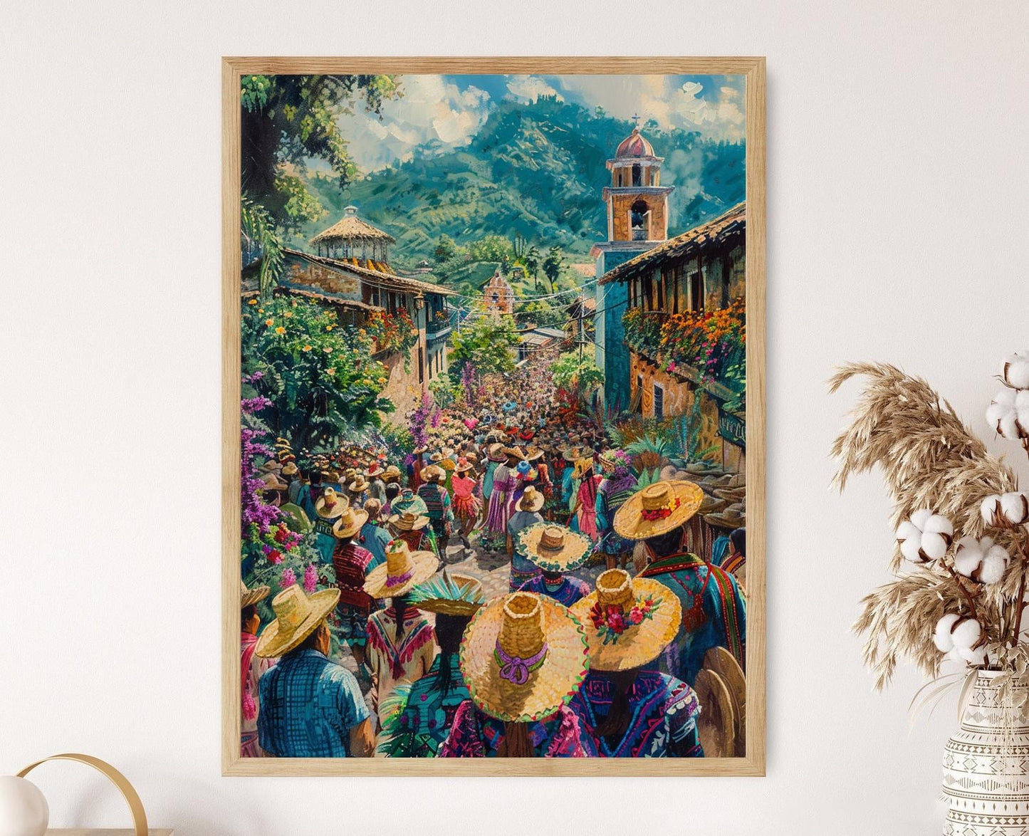 Affiche Semana Santa – Art traditionnel de la célébration guatémaltèque