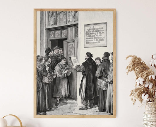 Affiche Réforme – Imprimé Art des 95 Thèses de Martin Luther