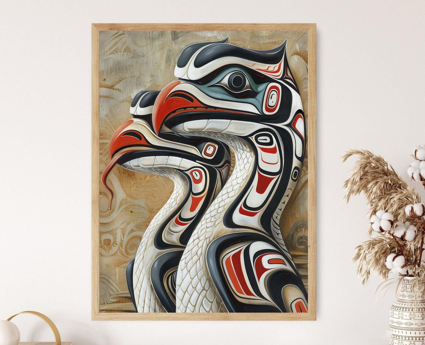 Affiche Sisiutl – Poster Art de la créature mythique Haida