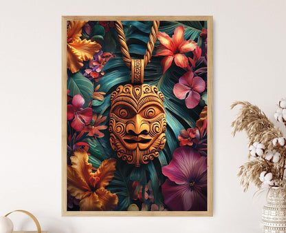 Affiche Toki Maori – Poster Art Décor Culturel de Nouvelle-Zélande