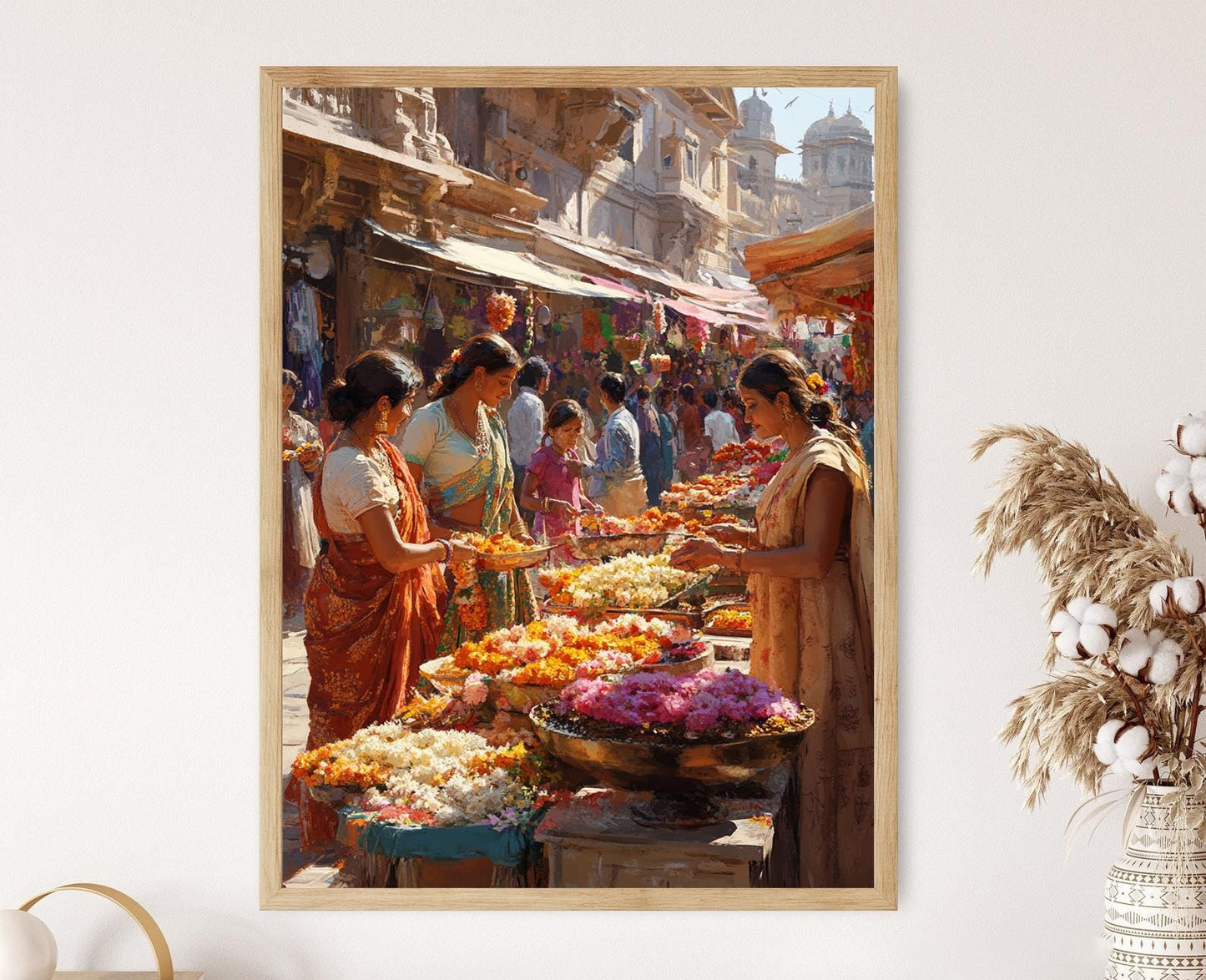 Affiche Gudi Padwa – Art traditionnel indien pour célébration festive