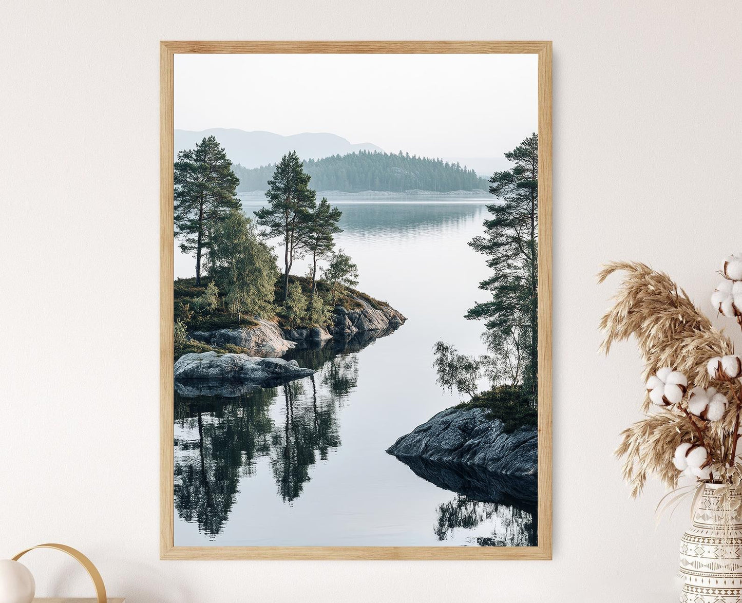 Affiche Paysage Scandinavie – Poster Nature du Lac Vänern
