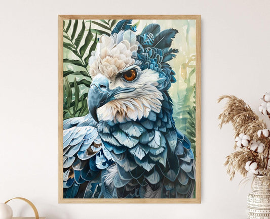 Affiche Aigle Harpy – Impression artistique d'oiseau de proie puissant