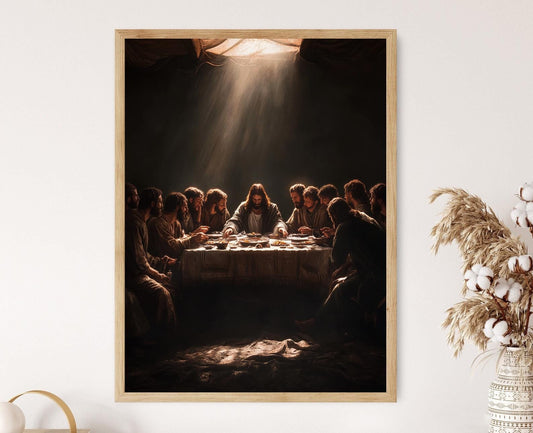 Affiche Dernière Cène – Poster Jésus et Disciples, Unité et Sacrifice
