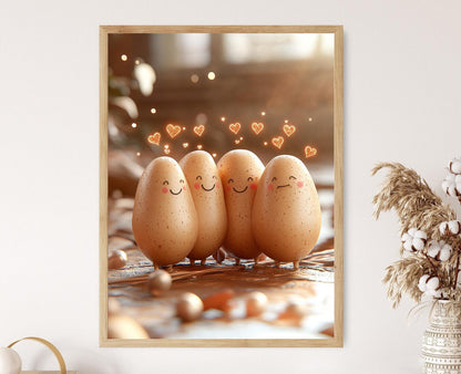 Affiche Patates Dansantes – Poster Art Végétale Humoristique de Cuisine