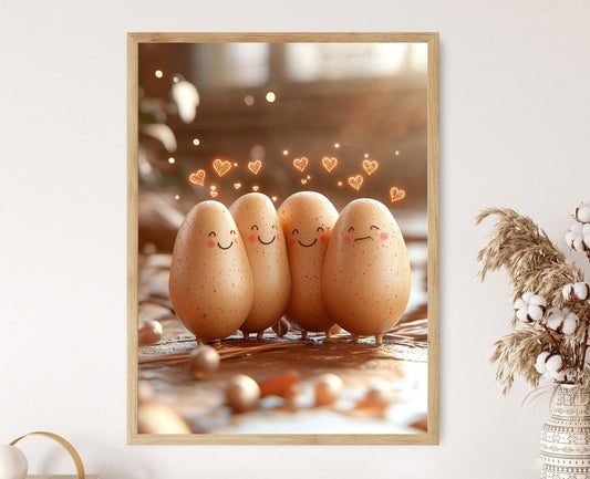 Affiche Patates Dansantes – Poster Art Végétale Humoristique de Cuisine