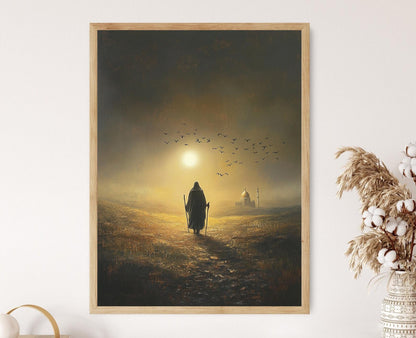 Affiche Sufi – Voyage vers le Bien-Aimé, Art Spirituel Mystique