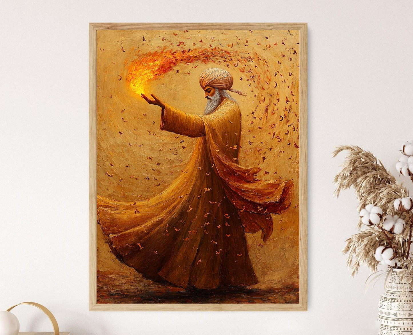 Affiche Rumi – Poster Poésie Soufie et Lumière Divine