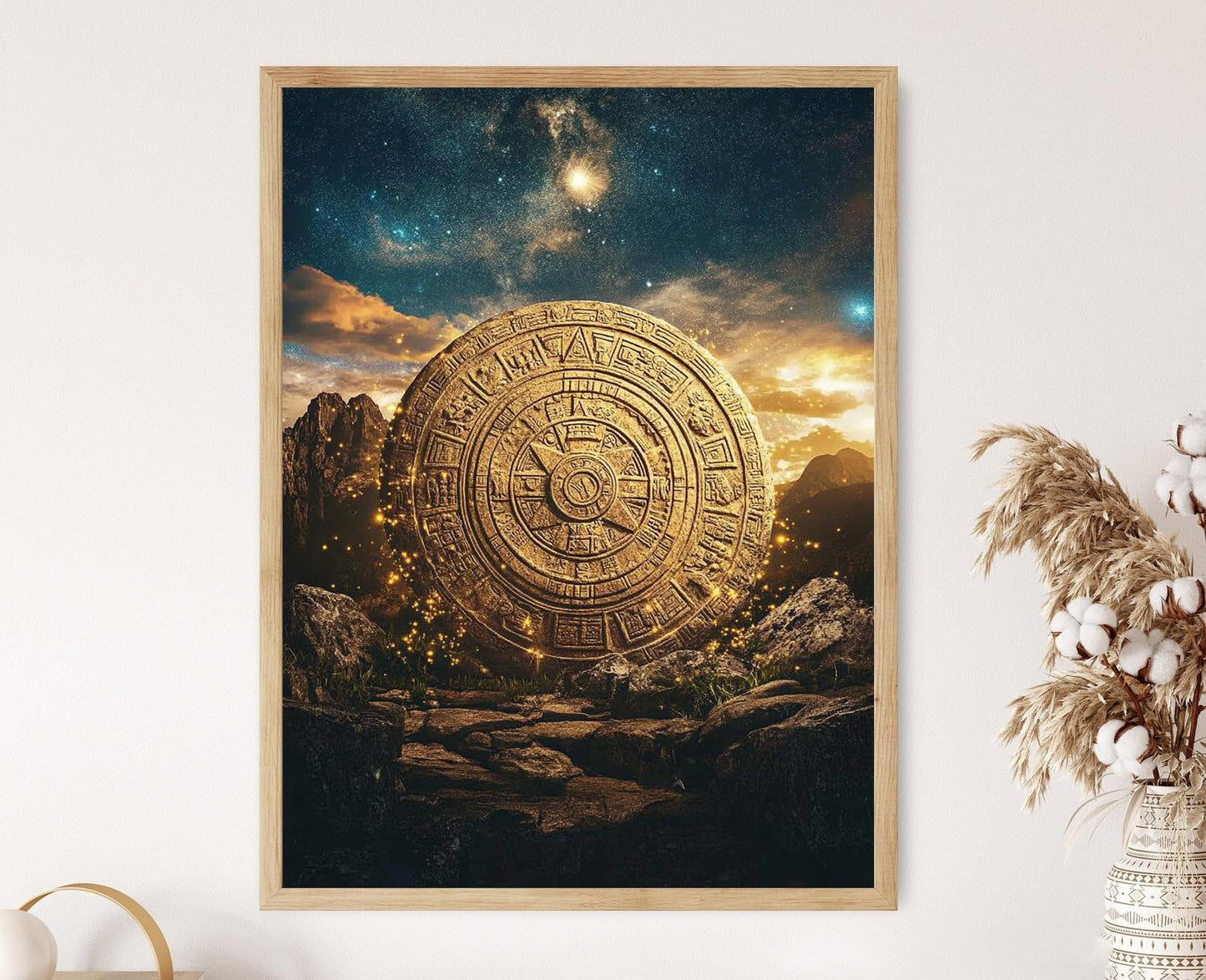 Affiche Inca – Poster Art Astronomique Ancien Andin