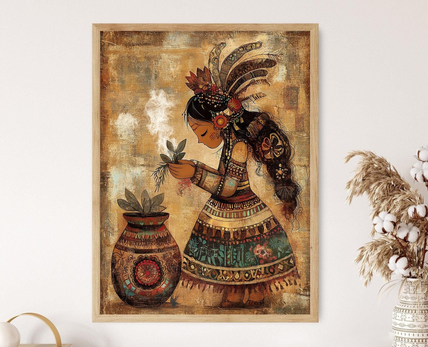 Affiche Tlazolteotl – Poster de la Déesse Aztèque de Purification et Renouveau