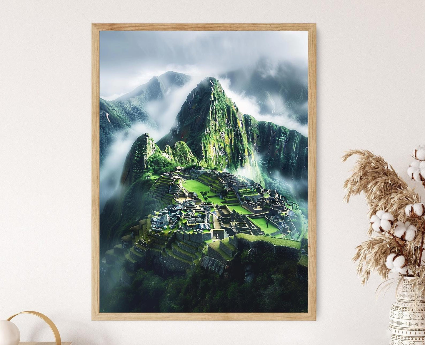 Affiche Machu Picchu – Illustration Vibrante du Pérou pour Amateurs de Voyages