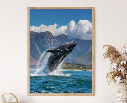 Affiche Observation des Baleines – Poster Art Maritimes et Côtiers