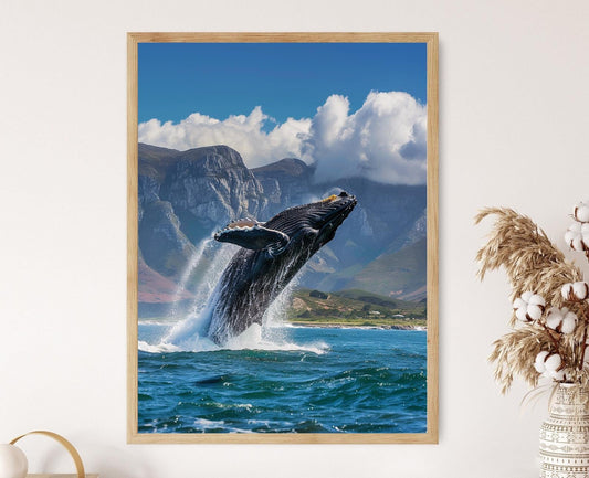 Affiche Observation des Baleines – Poster Art Maritimes et Côtiers