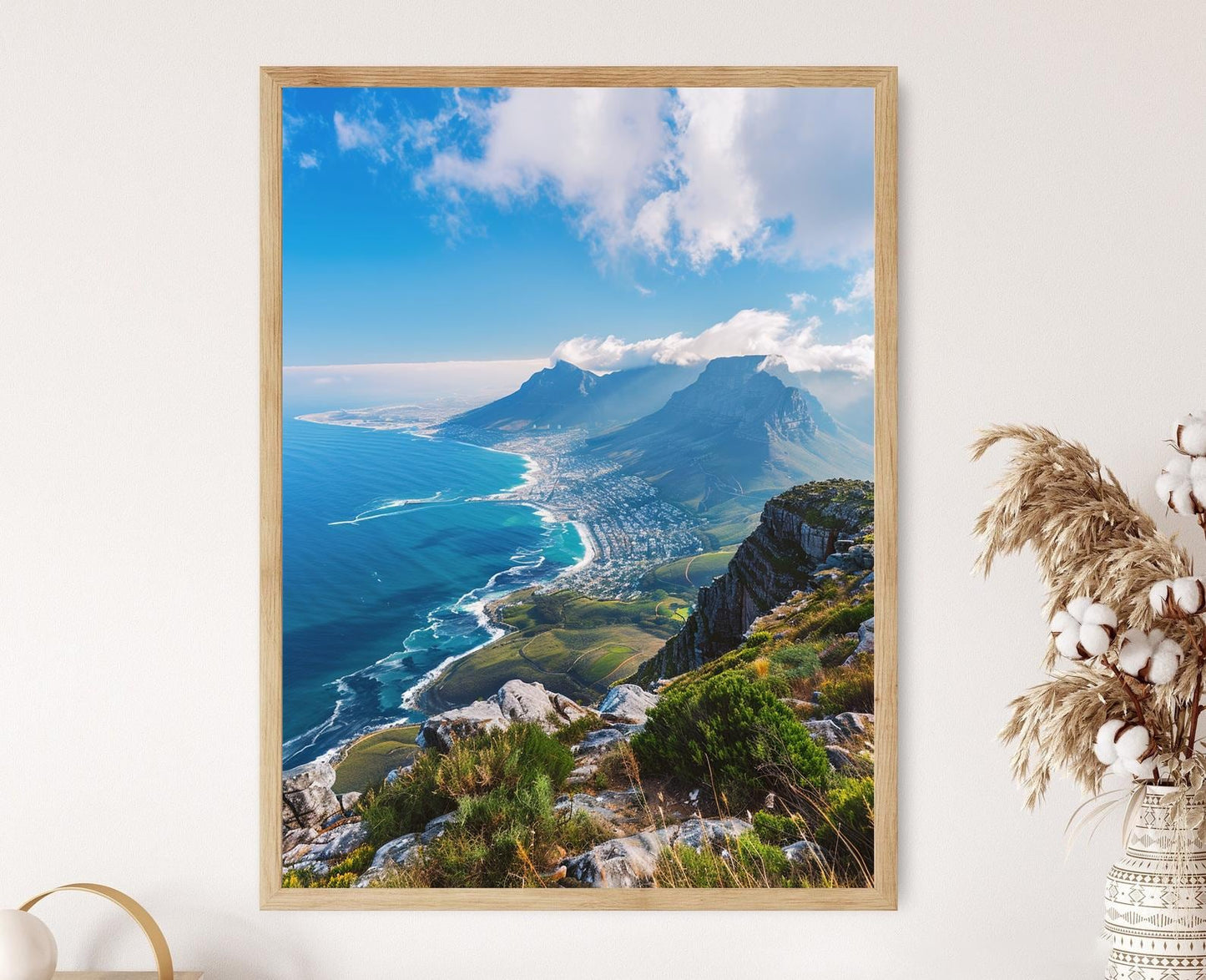 Affiche Cape Town – Imprimé Table Mountain, Paysage d'Afrique du Sud