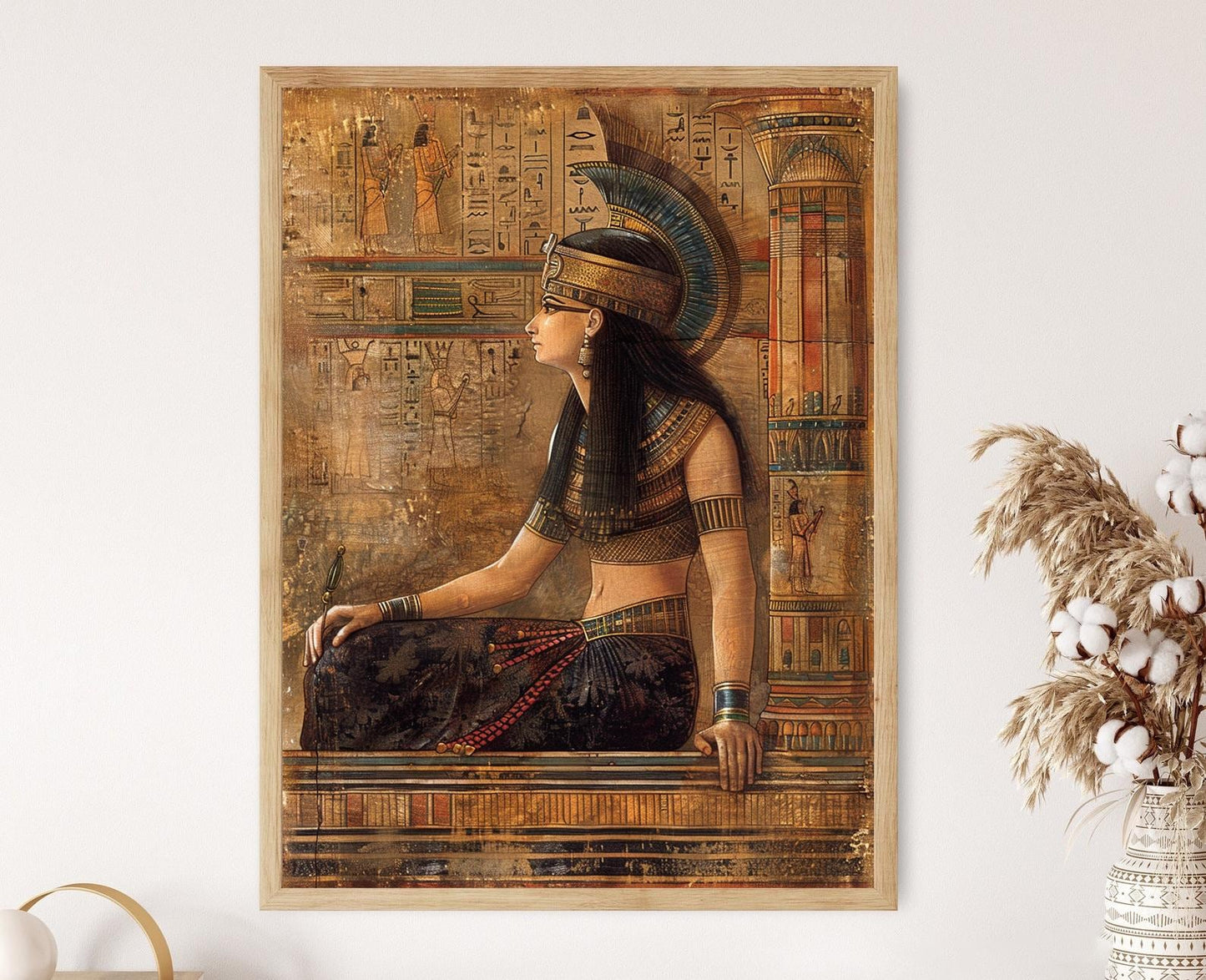 Affiche Reine Égyptienne - Art Majestueux pour Décor Antique