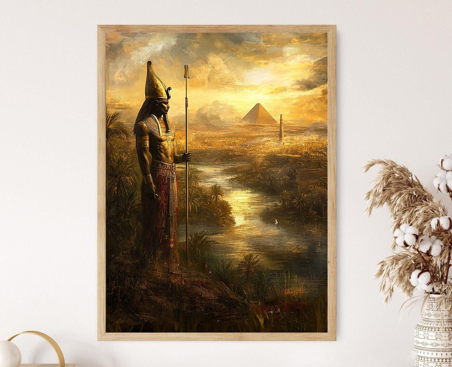 Affiche Osiris – Imprimé d'art, Souverain des Morts et Champs de Roseaux