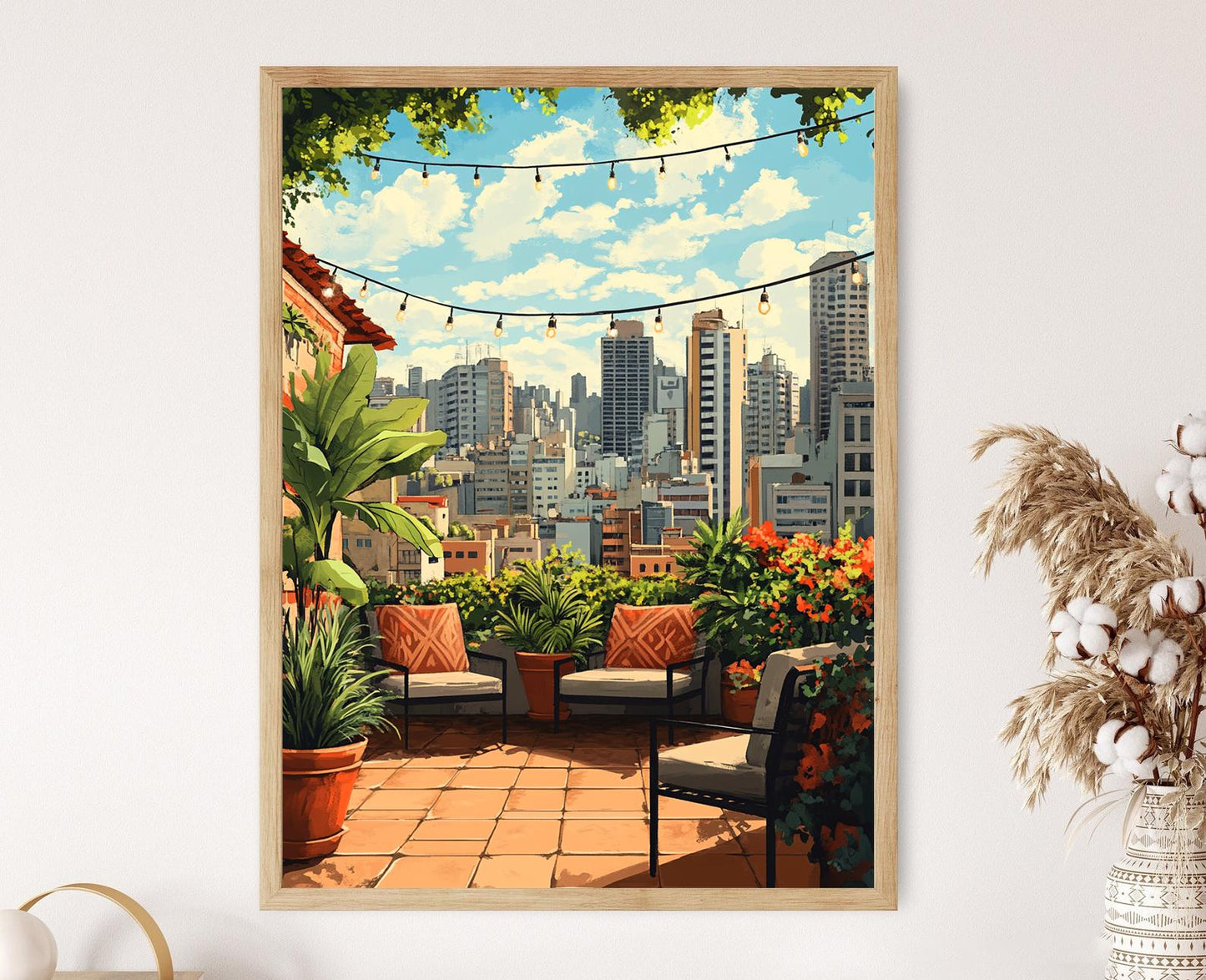 Affiche Rooftop Sao Paulo – Poster Art Urbain Brésilien