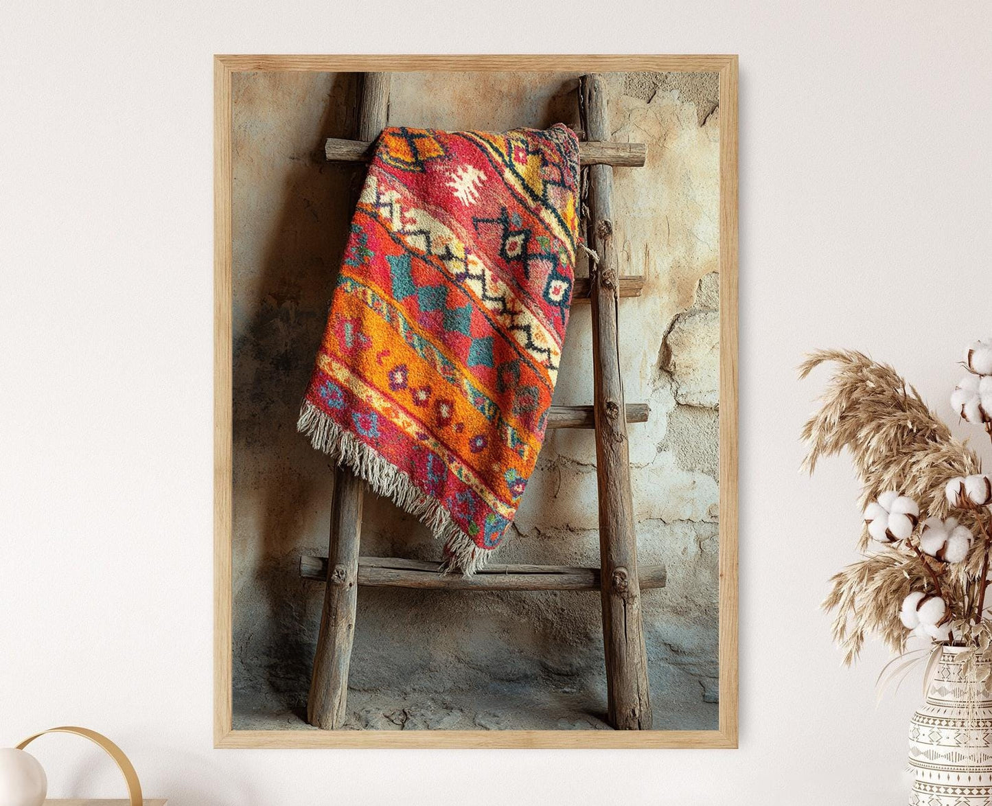 Affiche Art Textile Berbère – Poster Motifs Nord-Africains