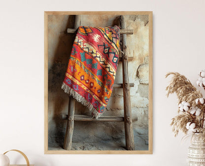 Affiche Art Textile Berbère – Poster Motifs Nord-Africains